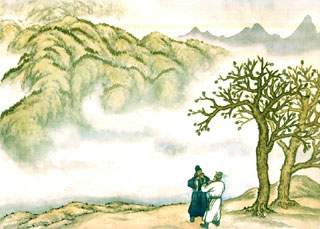 送崔九詩畫欣賞