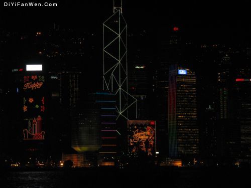 香港聖誕的夜景圖片
