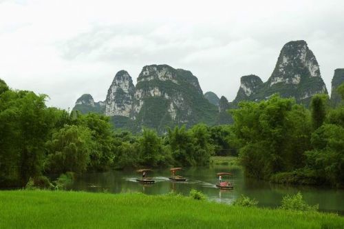 廣西明仕田園美景圖片