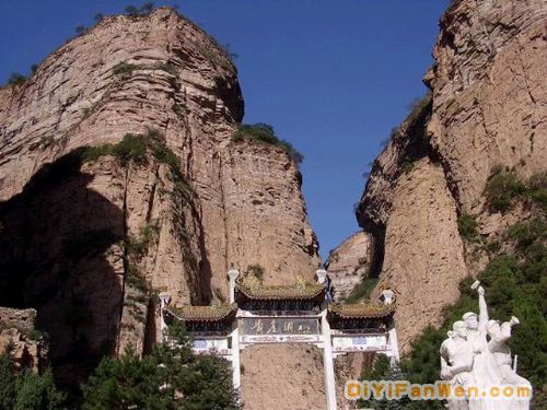 山西黃崖洞風光圖片