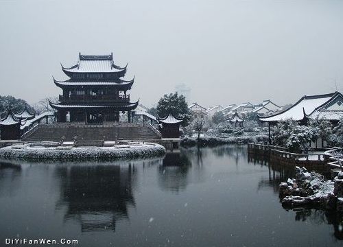 姑蘇雪景圖片