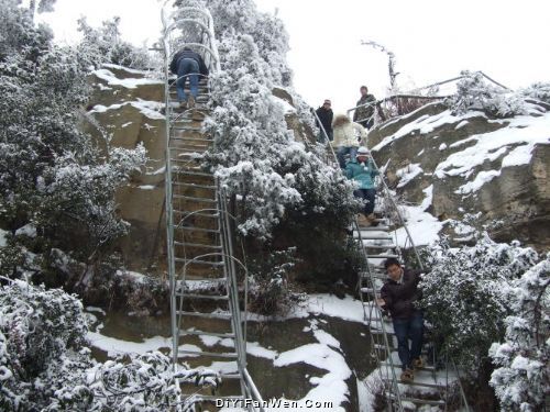 張家界雪景圖片