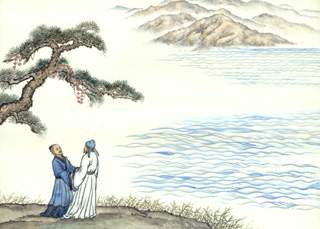 淮上喜會梁州故人詩畫欣賞