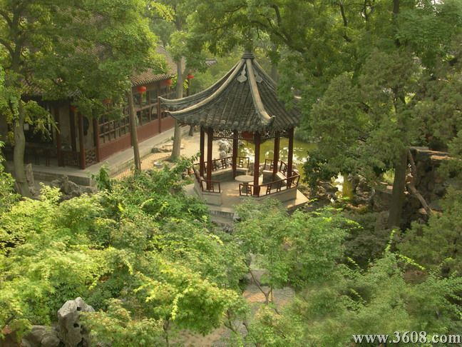 揚州個園圖片