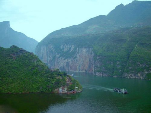 長江三峽白帝城風情圖片