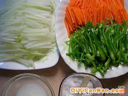 三色冬瓜絲[多圖]