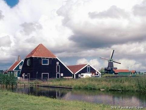 荷蘭風車村圖片