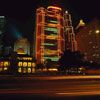 大慶石油管理局大樓夜景圖片