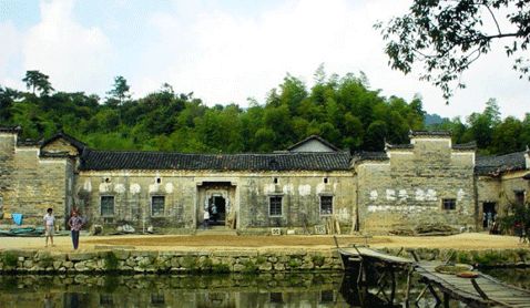 黃山豐樂湖水上人家圖片