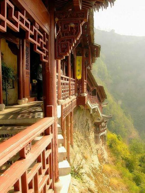 懸空寺圖片