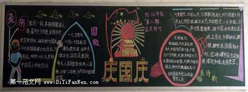 國慶節黑板報