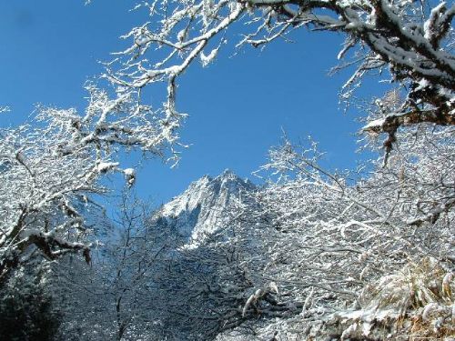 畢棚溝冬景圖片