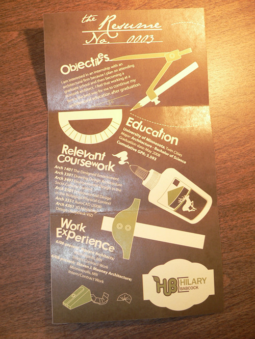 數學系個人簡歷封面