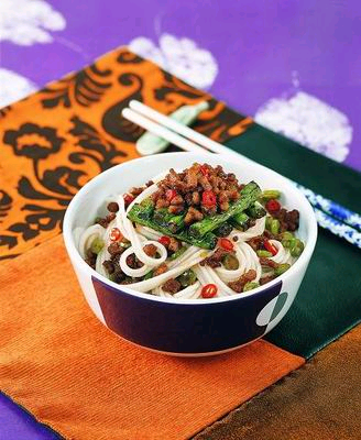 豆角肉絲燜面