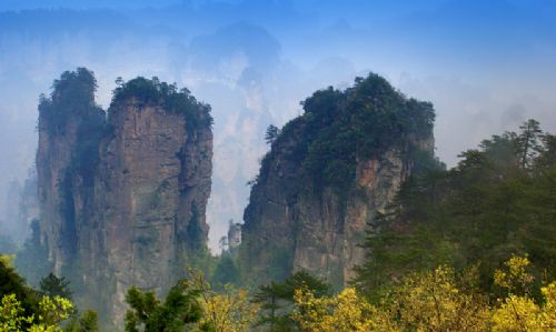 張家界砂岩峰林圖片