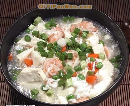 雪花蝦仁豆腐羹