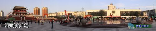 銀川南門廣場圖片