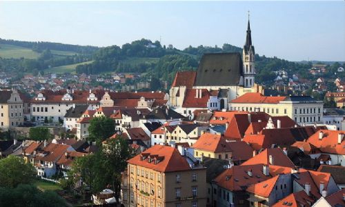 捷克小鎮庫倫洛夫圖片