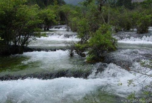 四川樹正瀑布圖片