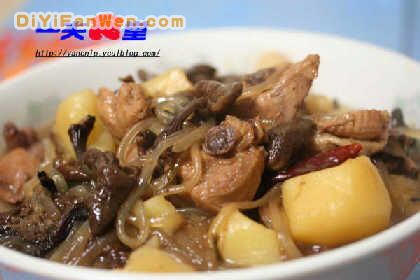 雞腿燉蘑菇
