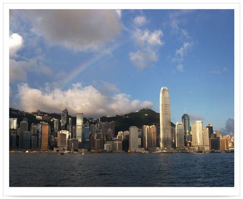 維港夜色圖片
