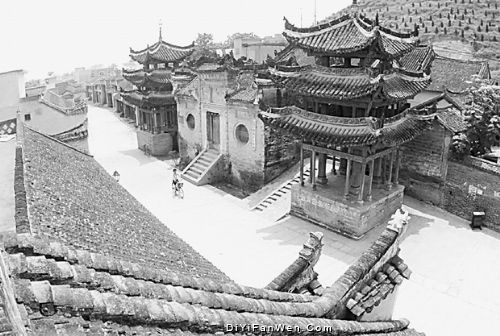 清代滿族風情一條街圖片