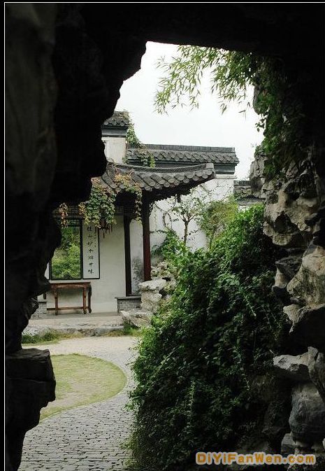 揚州個園圖片