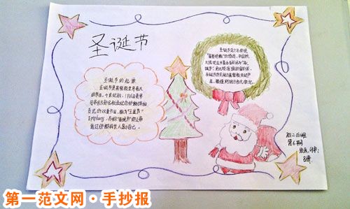 聖誕節手抄報：聖誕老人傳說