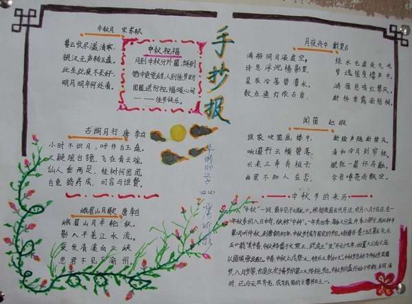 中秋節手抄報裝飾