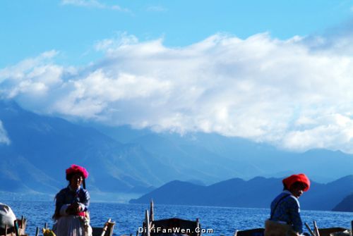 迷人的瀘沽湖美景圖片