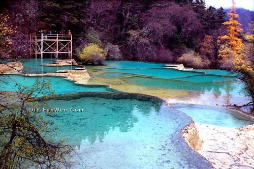 四川黃龍風光圖片