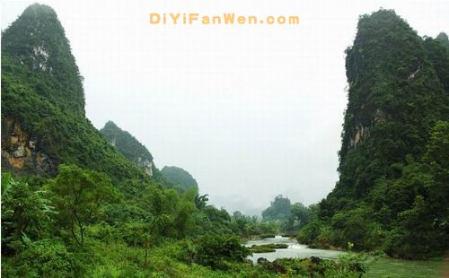 廣西黑水河風光圖片