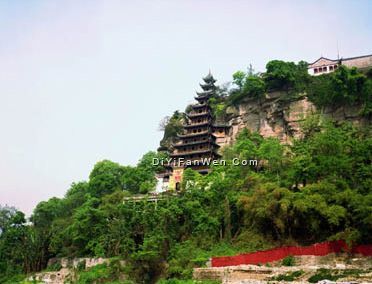 長江三峽石寶寨風景圖片