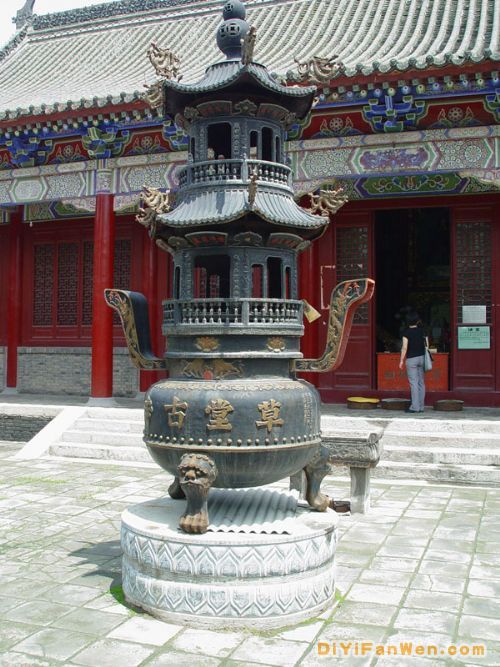 西安草堂古寺圖片