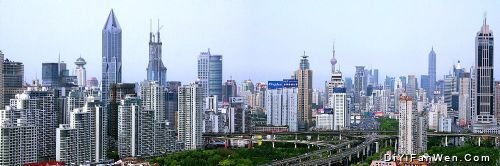 [上海]高架與摩天樓圖片