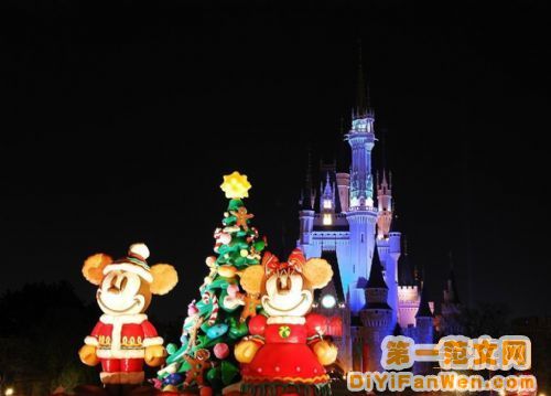 迪士尼夜景圖片