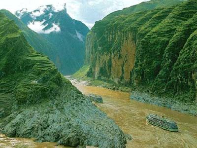 長江三峽瞿塘峽圖圖片