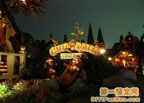 迪士尼夜景圖片