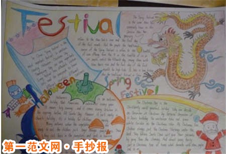 迎新年手抄報：快樂與幸福的來年