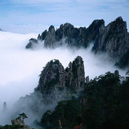 黃山雲霧圖片