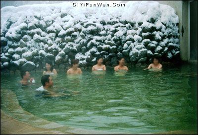長白山溫泉圖片