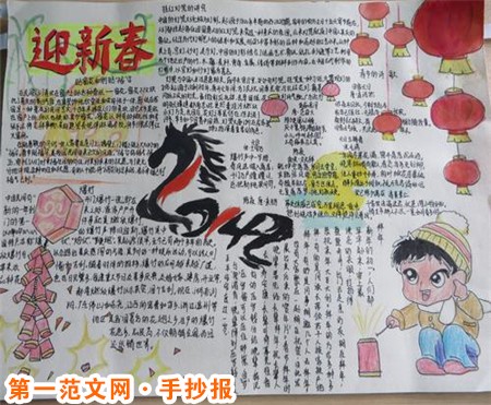 春節手抄報：寧波的春節