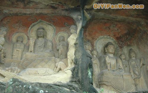 廣元千佛崖圖片