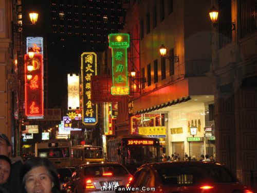 澳門美麗夜景圖片
