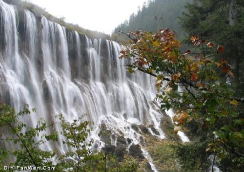 四川珍珠灘瀑布圖片