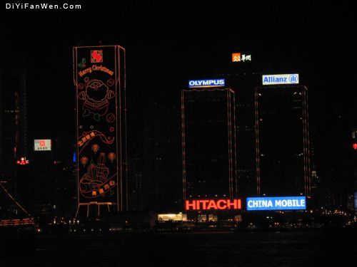 香港聖誕的夜景圖片