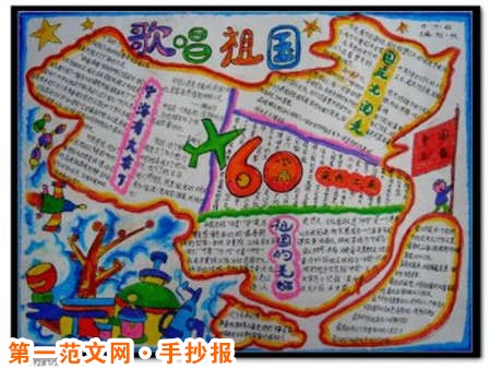 國慶節手抄報：歷史的車輪