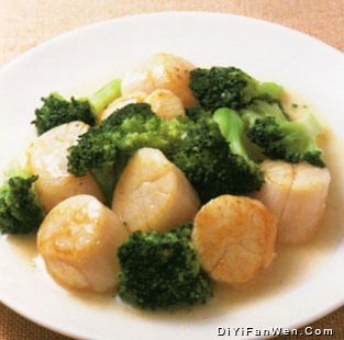花椰菜炒帶子 