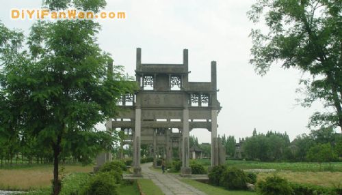 棠樾牌坊群圖片