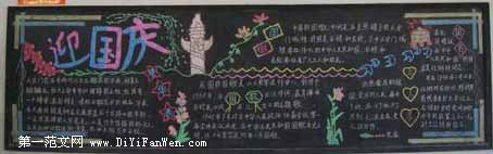 國慶節黑板報